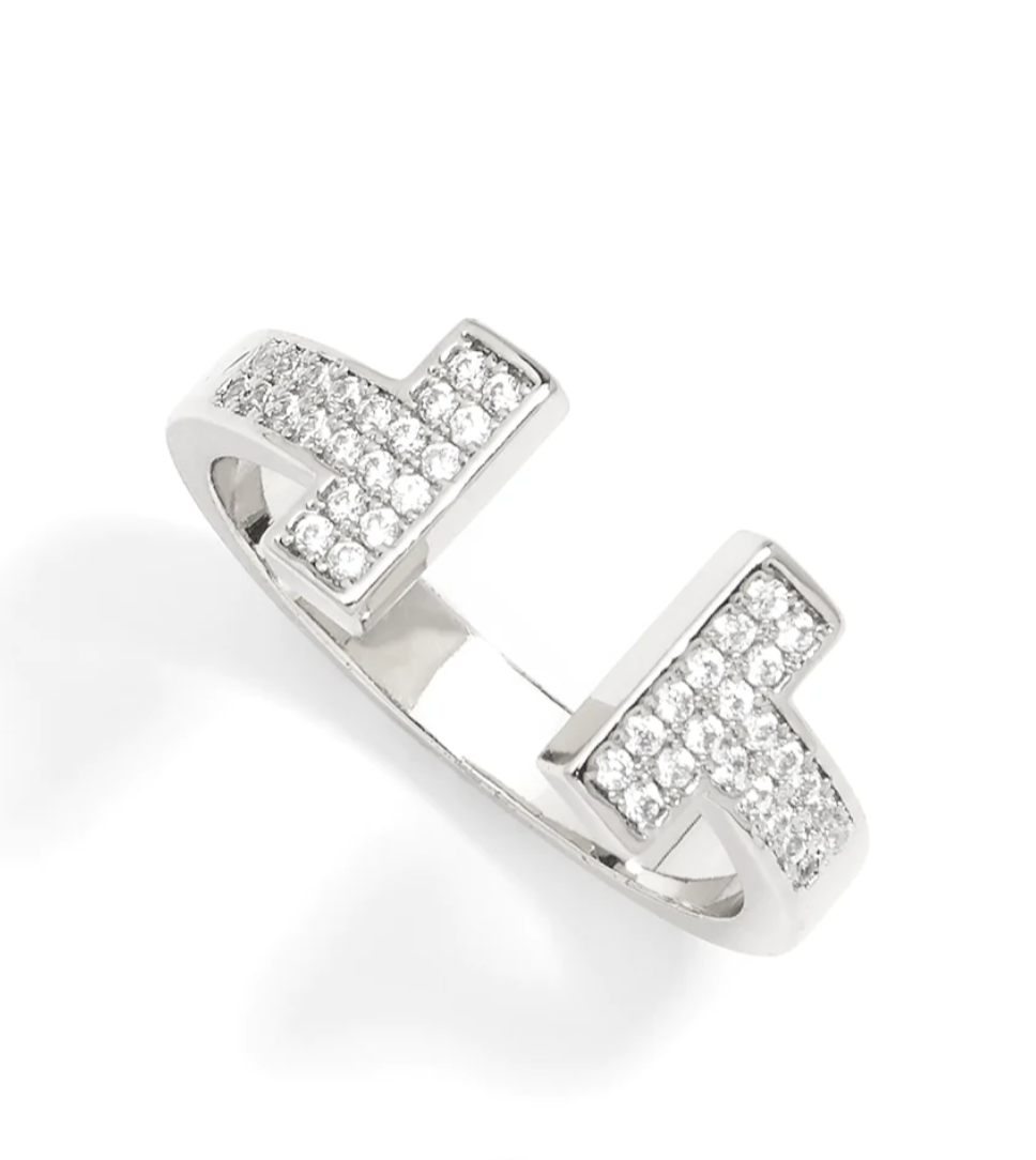 Pavé Crystal Open Ring